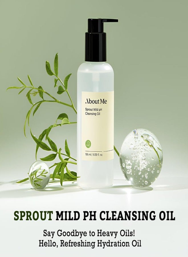 ABOUT ME Sprout Mild pH Cleansing Oil - Gentle, pH-Balanced Face Cleanser with Natural Oils (195 ml/6.59 fl oz) - Image 2